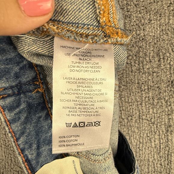 Free People We The Free Palmer Cuffed Jeans Women's Size 32 Paint Splatter Boho - Picture 7 of 16